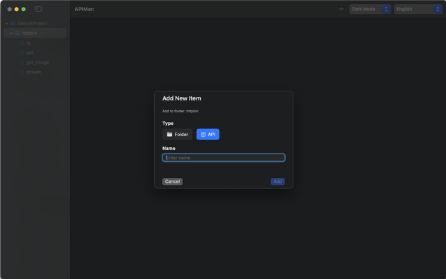 APIMan Interface